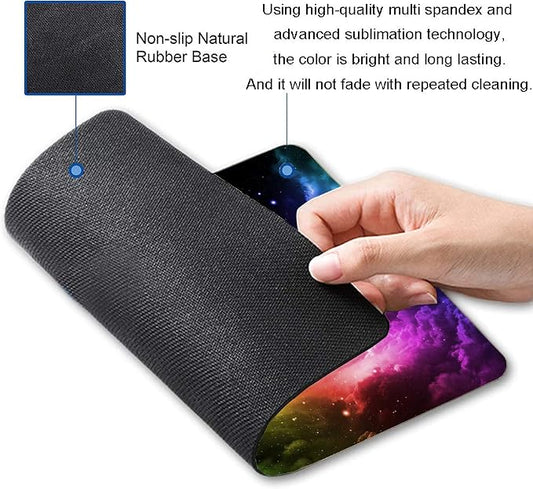Mouse Pad, Gaming Mouse Pad, Galaxy Mouse Pad, Aurora Light Pattern Green and - Image 2