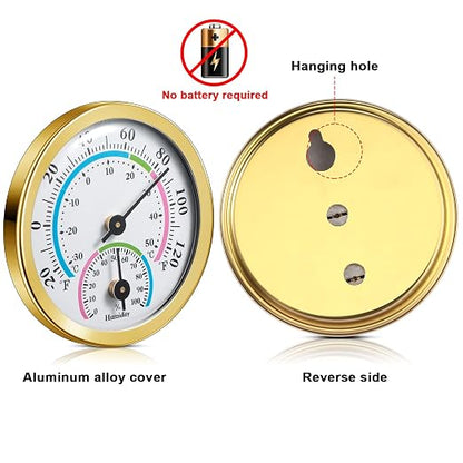 Weewooday 3 Pcs Indoor Outdoor Thermometer 2 in 1 Mini Home Temperature - Image 4