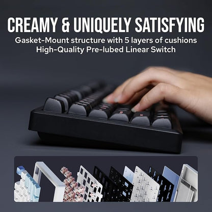 EPOMAKER Galaxy100 QMK/VIA Wireless Gaming Keyboard, Aluminum Shell, Pre-Lubed - Image 7