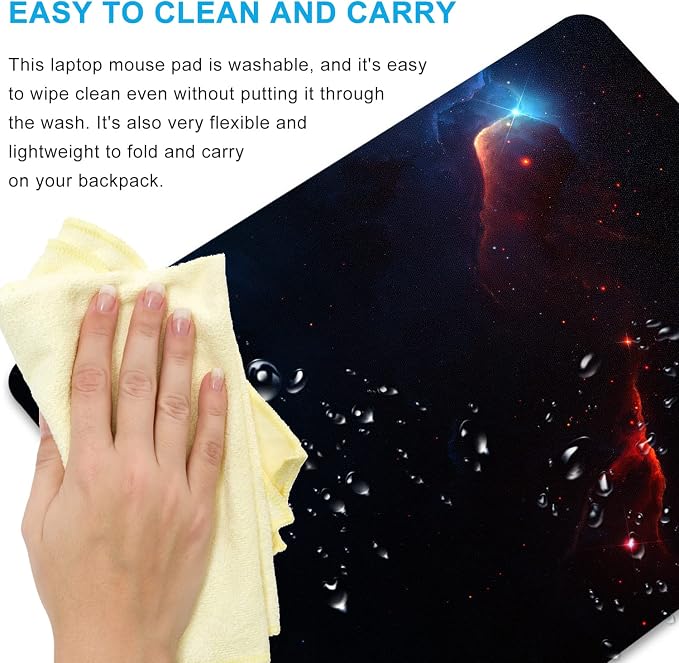 Space Galaxy Mouse Pad Personalized Design Customized Square Office Rubber - Image 5