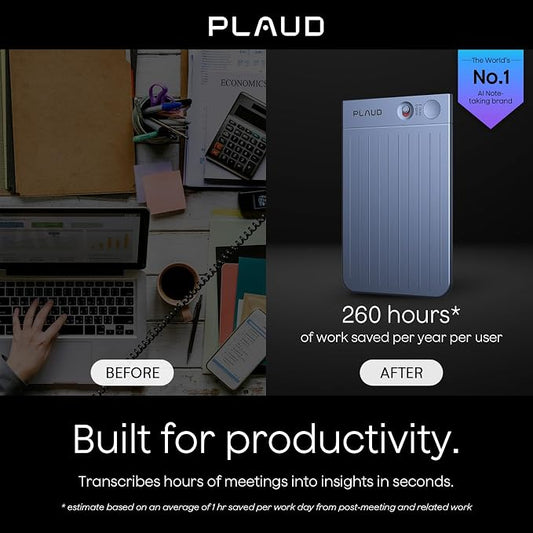 Plaud Note AI Voice Recorder, AI Note Taking Device, Transcribe & Summarize - Image 2