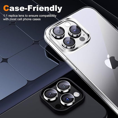 Hoerrye for iPhone 15 Pro Max/iPhone 15 Pro Camera Lens Protector 9H Tempered - Image 6