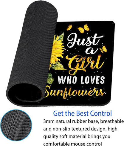 Sunflower Mouse Pad Personalized Design Computer Laptop Mousepad Square - Image 4