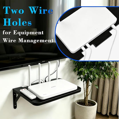 Floating Projector Shelf, Router Wall Mount Wood Shelf, Projector Mount Rack - Image 7