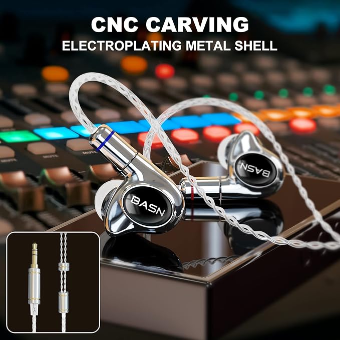 BASN Metalen PRO 4 Drivers in-Ear Monitors Headphones - Image 3