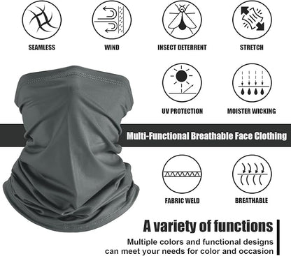 Geyoga 6 Pieces Summer UV Protection Cooling Neck Gaiter Face Clothing Neck - Image 2