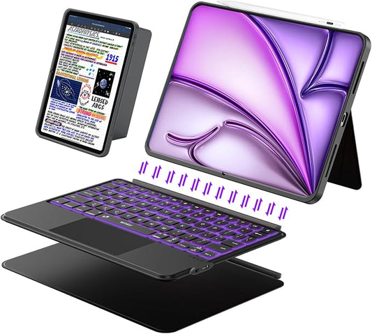 iPad Keyboard Case for iPad Air 13 inch, Pro 12.9 inch 6/5/4/3rd Gen, Flex by dancesoul