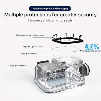 Suptig Waterproof Housing for GoPro Hero 13-9, Dive to 164Ft - Image 6
