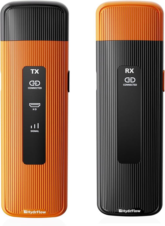 2025 Upgrade Wireless HDMI Transmitter and Receiver 328FT/100M, 2.4G/5G by Hydrflow
