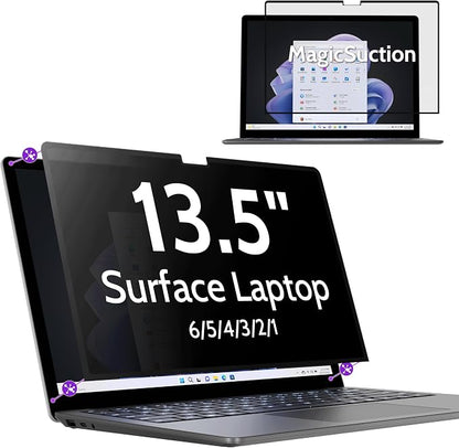 Privacy Screen for 13.5 Inch Surface Laptop 6/5/4/3/2/1, MagicSuction™ by peslv