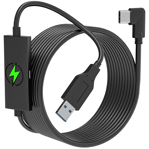 Kuject Design 16FT Link Cable for Quest 3S/3, Quest 2, Quest Pro, by Kuject