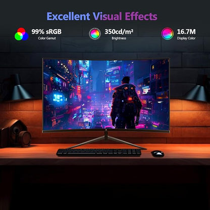 Z-Edge 27 inch Curved Gaming Monitor, FHD 1080P 200Hz 165Hz 144Hz Curved 1500R - Image 6