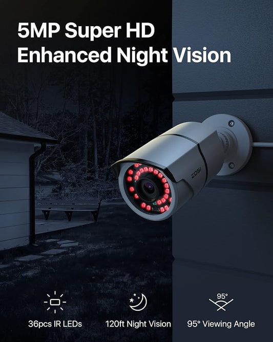 ZOSI 16CH 4K PoE Security Cameras System, 4K 8MP 16 Channel H.265 NVR - Image 2