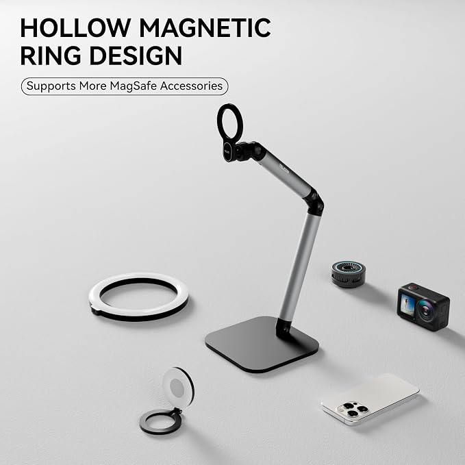 Phone Holder For Desk, With Magnetic Design, Tablet Stand for iPad, With Heavy - Image 7