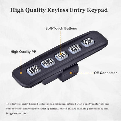 Keyless Entry Keypad Driver Side Keyless Lock Pad Compatible - Image 4