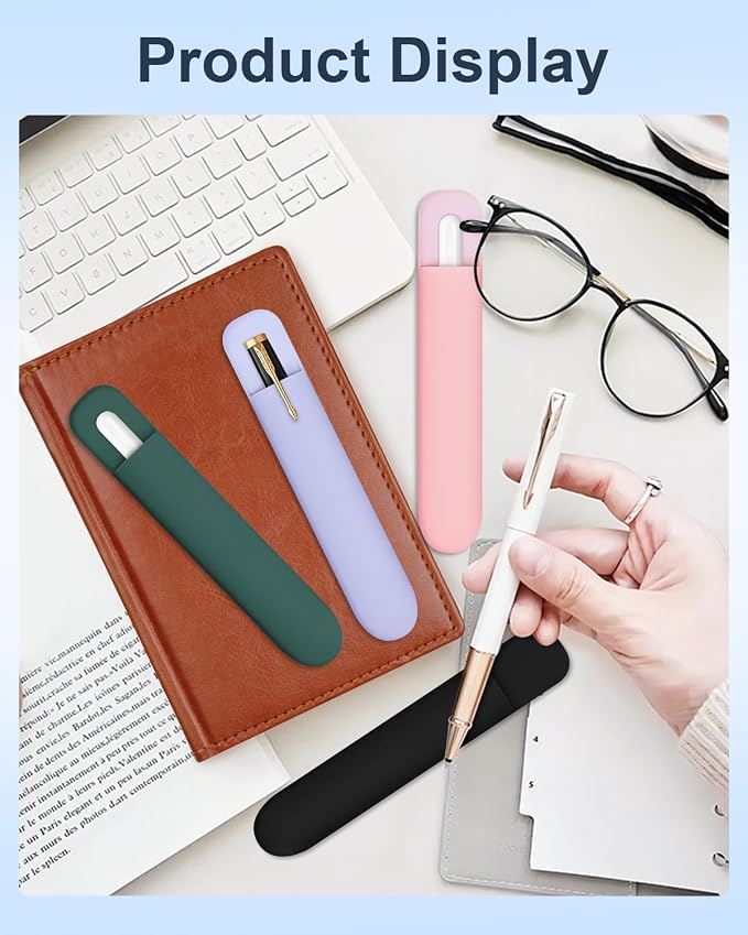 eZAKKA Silicone Pencil Holder For Most Pens, 7.8 inch Self-Adhesive Stick To - Image 7
