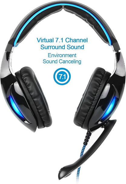 SA902 7.1 USB Surround Sound PC Headsets Over-Ear Gaming Headphones - Image 4