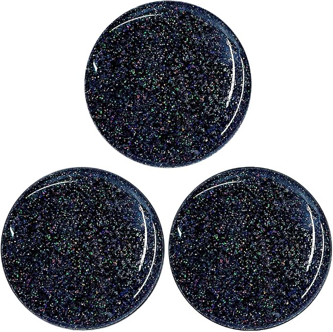 3 Pack Fashionable Clear Glitter Expandible Collapsible Moblile Phone Grip - Image 2