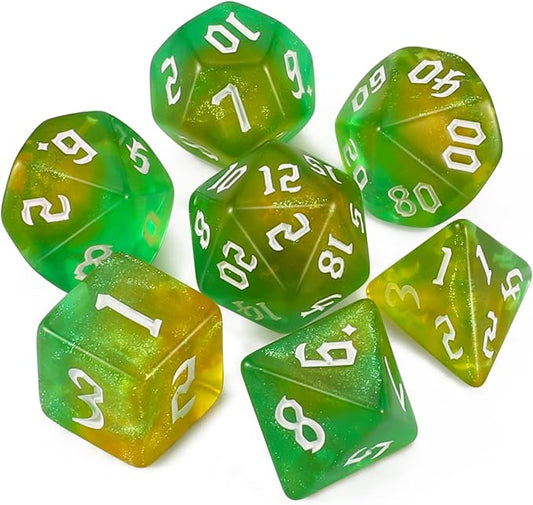 QMAY DND Dice Set -D&D Polyhedral Dice by QMAY