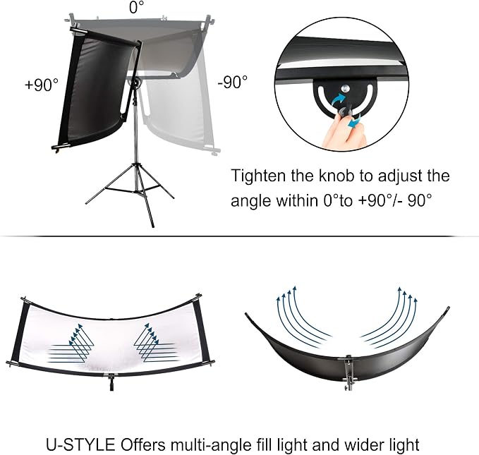 FUDESY Clamshell Light Reflector/Diffuser, Carry Bag - Image 3