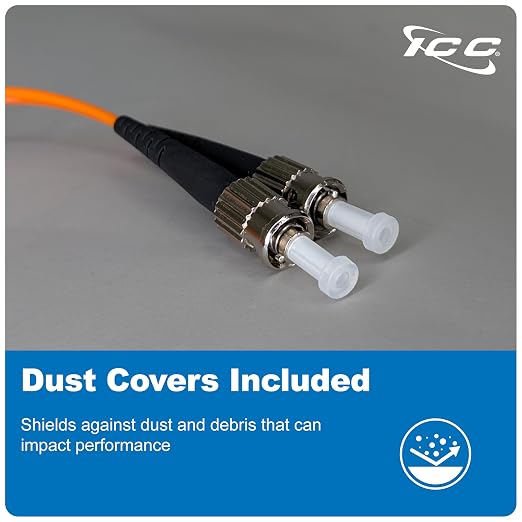 ICC LC to ST Duplex Multimode 62.5/125 Fiber Patch Cable, OFNR Riser, 2.0mm Zip - Image 7