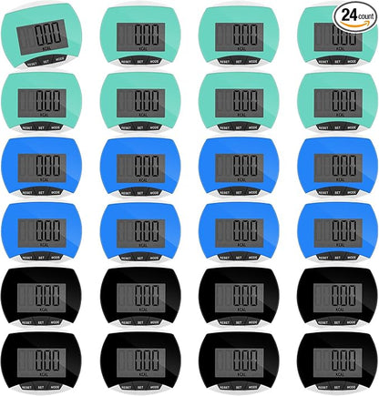 Copkim 24 Pcs Pedometer for Walking Bulk LCD Step Counter by Copkim