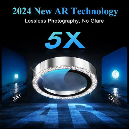 YWXTW Designed for iPhone 16 Pro/iPhone 16 Pro Max Camera Lens Protector Bling - Image 4