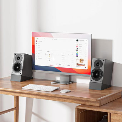 WALI Desktop Speaker Stand Riser, Desk Studio Speaker Wedge - Image 2