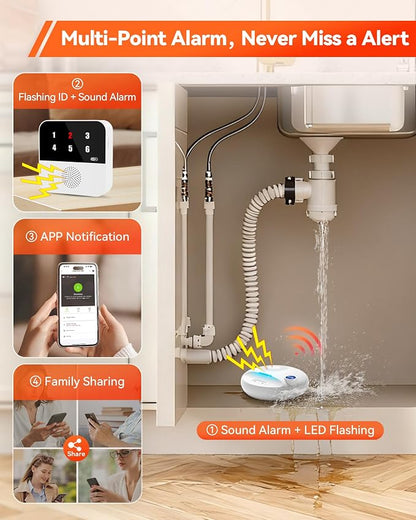 PILSAMAS WIFI Water Leak Detector 4-Pack + Samrt Hub - Image 6