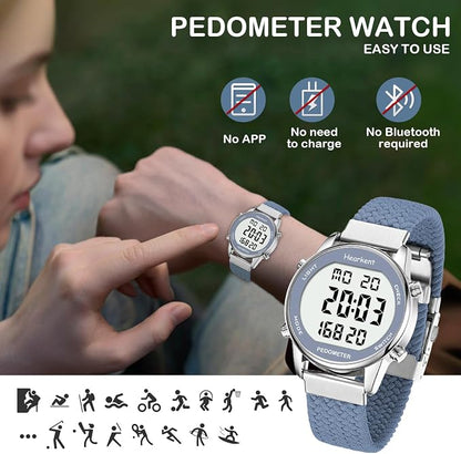 Hearkent Pedometer Watch for Walking Steps and Miles-Men&Women-Step Counter for - Image 5