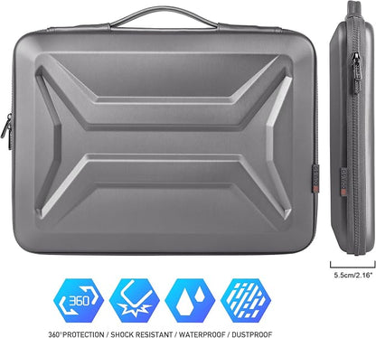 DOMISO 15.6 Inch Laptop Case Rugged Sleeve Waterproof Hard Shell Protective - Image 3