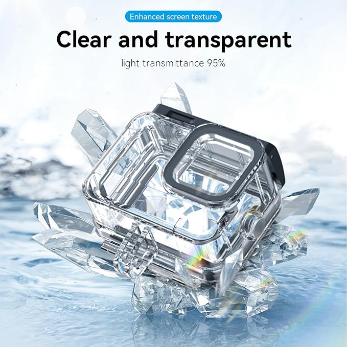 TELESIN Waterproof Case for GoPro Hero 13/12/11/10/9 Black, 60M/196FT - Image 2