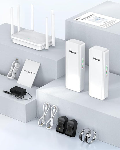 UeeVii Dual-Band Wireless Bridge Router Kit | 2.4G 5.8G WiFi Bridge | 5KM Point - Image 9