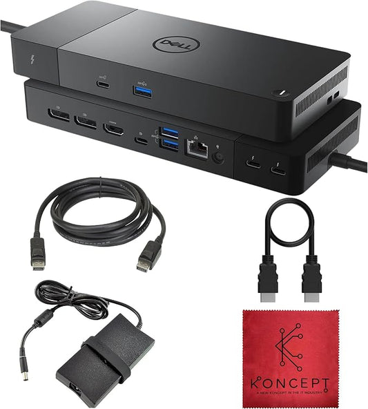 WD22TB4 Dell Thunderbolt 4 Dock 40Gbps USB-C/USB-A 1 Year Warranty by Koncept