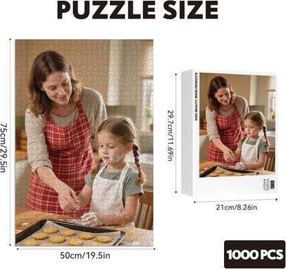 Custom Puzzles from Photos, Personalized Natural Wood Puzzle - Image 2