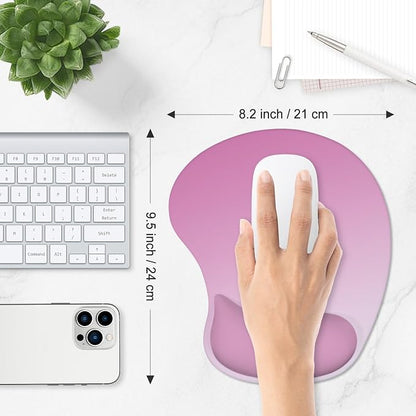 ITNRSIIET Ergonomic Mouse Pad, Cushioned Gel Wrist Rest, Non-Slip Base - Image 6