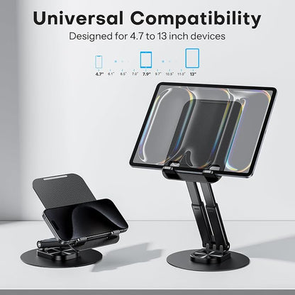 OMOTON Tablet Stand for iPad, Adjustable Tablet Holder for Desk, Portable - Image 8