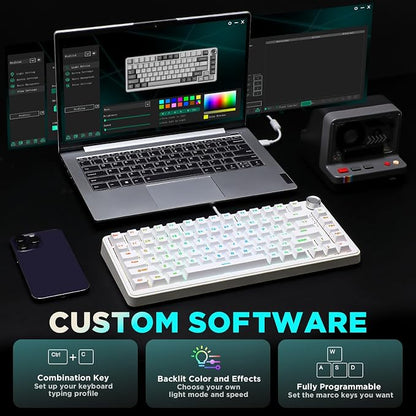 YUNZII B75 Mechanical Keyboard, 75% Layout - Image 4