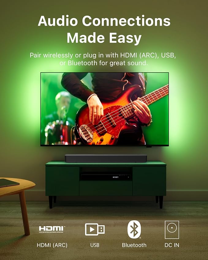 Philips B4000 Soundbar for TV, 2.0 Channel Sound, BT LE Audio, Easy Setup - Image 4