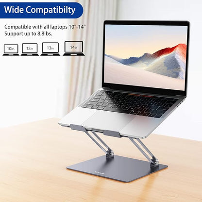 BESIGN LS10 Aluminum Laptop Stand, Ergonomic Adjustable Notebook Stand - Image 4