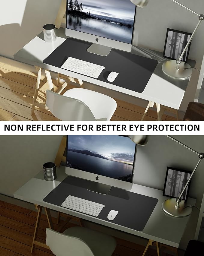 Non-Slip Desk Pad, Mouse Pad, Waterproof PU Leather Desk Protector, Ultra Thin - Image 6
