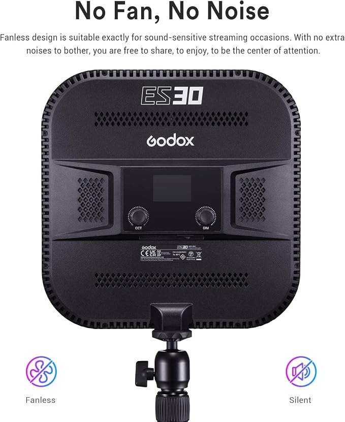 Godox ES30 Key Light, 2250Lumens Desk Light - Image 5