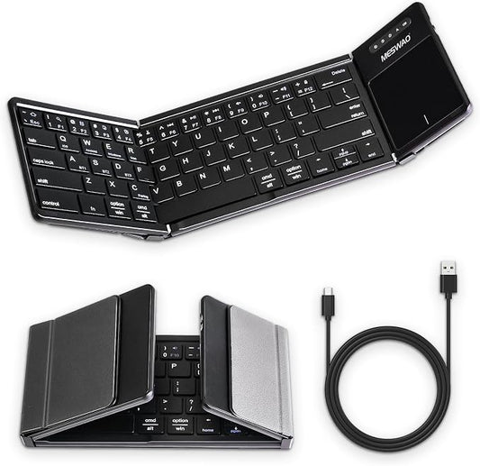 Foldable Bluetooth Keyboard by MESWAO