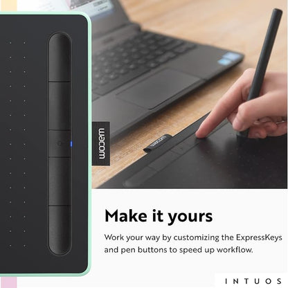 Wacom Intuos Small Bluetooth Graphics Drawing Tablet, Portable - Image 3