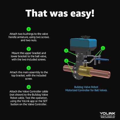 YoLink X3 Version Smart Water Leak Protection Kit: X3 Valve Controller - Image 2