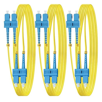 FiberPrime- OS2 SC to SC Single Mode Fiber Patch Cable, Duplex Singlemode by Unknown