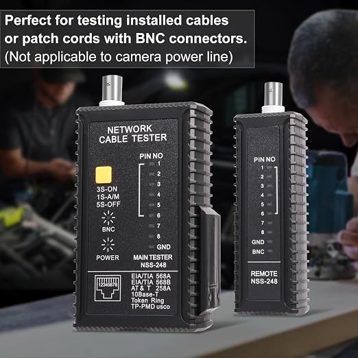 Dual-Function Coaxial & RJ45 Network Cable Tester - Image 3