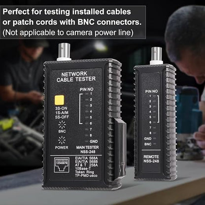 Dual-Function Coaxial & RJ45 Network Cable Tester - Image 3