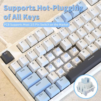 AJAZZ AK35I V3 104-Key Full Size Wired Gasket Mount Gaming Keyboard - Image 4