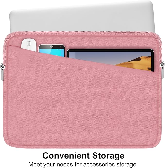 15.6 inch Laptop Case, Slim Computer Carrying Bag Protective Cover Briefcase - Image 2